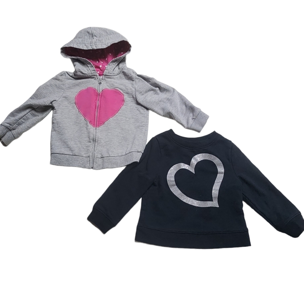 Bundled Hoodie Jacket & Pullover Sweater Size 18 Months